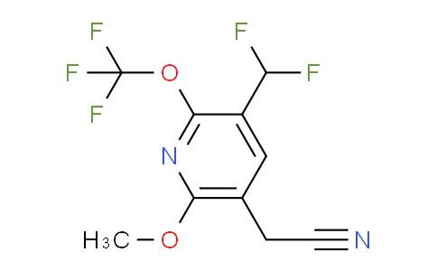 3-(Difluoromethyl)-6-methoxy-2-(trifluoromethoxy)pyridine-5-acetonitrile