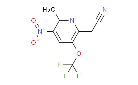 2-Methyl-3-nitro-5-(trifluoromethoxy)pyridine-6-acetonitrile