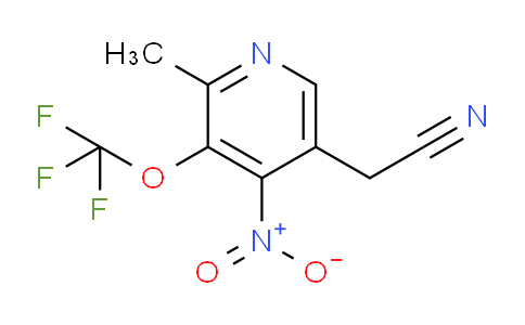 2-Methyl-4-nitro-3-(trifluoromethoxy)pyridine-5-acetonitrile