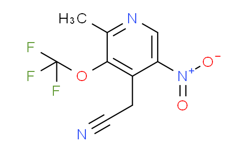 2-Methyl-5-nitro-3-(trifluoromethoxy)pyridine-4-acetonitrile