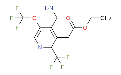 Ethyl 4-(aminomethyl)-5-(trifluoromethoxy)-2-(trifluoromethyl)pyridine-3-acetate