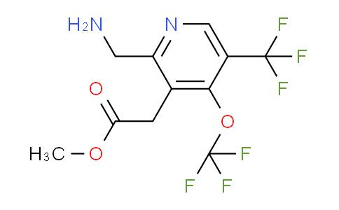 Methyl 2-(aminomethyl)-4-(trifluoromethoxy)-5-(trifluoromethyl)pyridine-3-acetate