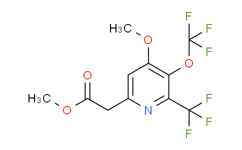 Methyl 4-methoxy-3-(trifluoromethoxy)-2-(trifluoromethyl)pyridine-6-acetate