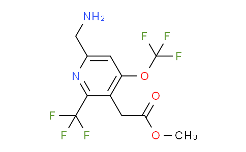 Methyl 6-(aminomethyl)-4-(trifluoromethoxy)-2-(trifluoromethyl)pyridine-3-acetate