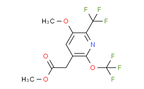 Methyl 3-methoxy-6-(trifluoromethoxy)-2-(trifluoromethyl)pyridine-5-acetate