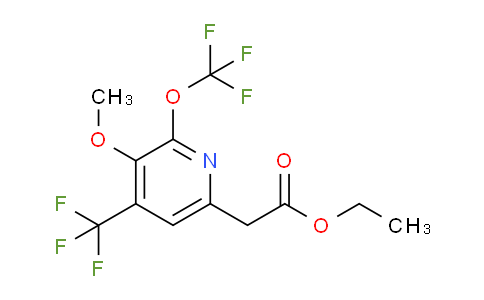 AM147220 | 1804951-34-5 | Ethyl 3-methoxy-2-(trifluoromethoxy)-4-(trifluoromethyl)pyridine-6-acetate