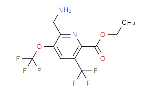 AM147254 | 1804709-90-7 | Ethyl 2-(aminomethyl)-3-(trifluoromethoxy)-5-(trifluoromethyl)pyridine-6-carboxylate