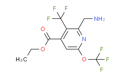 AM147262 | 1805161-57-2 | Ethyl 2-(aminomethyl)-6-(trifluoromethoxy)-3-(trifluoromethyl)pyridine-4-carboxylate