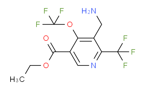 AM147268 | 1804441-98-2 | Ethyl 3-(aminomethyl)-4-(trifluoromethoxy)-2-(trifluoromethyl)pyridine-5-carboxylate