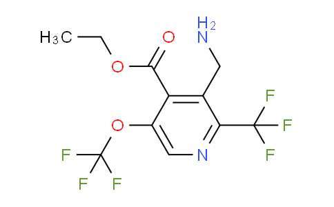 AM147271 | 1806777-75-2 | Ethyl 3-(aminomethyl)-5-(trifluoromethoxy)-2-(trifluoromethyl)pyridine-4-carboxylate
