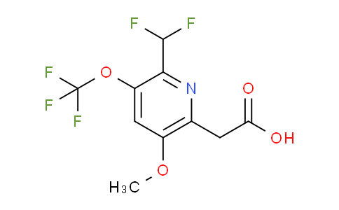 AM147299 | 1806256-38-1 | 2-(Difluoromethyl)-5-methoxy-3-(trifluoromethoxy)pyridine-6-acetic acid