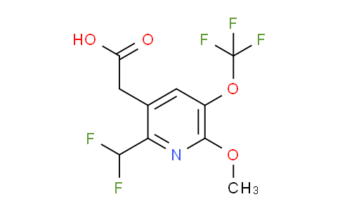 AM147304 | 1805009-45-3 | 2-(Difluoromethyl)-6-methoxy-5-(trifluoromethoxy)pyridine-3-acetic acid