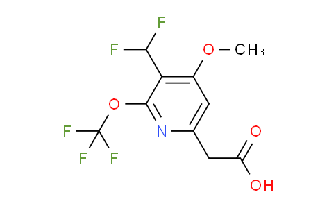 AM147309 | 1806177-45-6 | 3-(Difluoromethyl)-4-methoxy-2-(trifluoromethoxy)pyridine-6-acetic acid