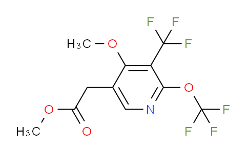Methyl 4-methoxy-2-(trifluoromethoxy)-3-(trifluoromethyl)pyridine-5-acetate