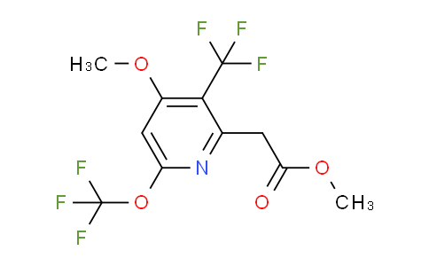 Methyl 4-methoxy-6-(trifluoromethoxy)-3-(trifluoromethyl)pyridine-2-acetate