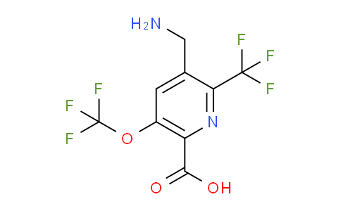 3-(Aminomethyl)-5-(trifluoromethoxy)-2-(trifluoromethyl)pyridine-6-carboxylic acid