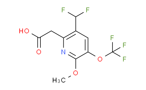 5-(Difluoromethyl)-2-methoxy-3-(trifluoromethoxy)pyridine-6-acetic acid