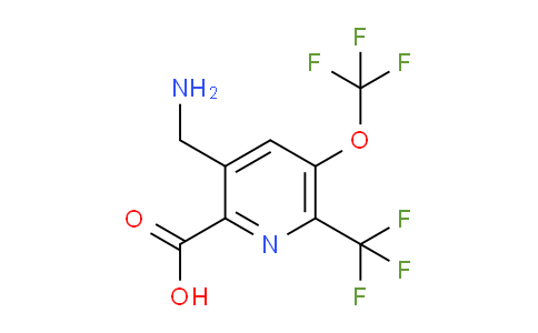 3-(Aminomethyl)-5-(trifluoromethoxy)-6-(trifluoromethyl)pyridine-2-carboxylic acid