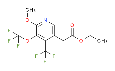 Ethyl 2-methoxy-3-(trifluoromethoxy)-4-(trifluoromethyl)pyridine-5-acetate