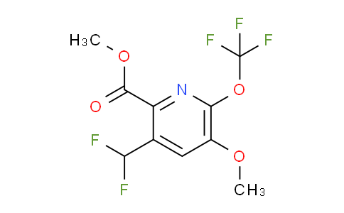 Methyl 3-(difluoromethyl)-5-methoxy-6-(trifluoromethoxy)pyridine-2-carboxylate