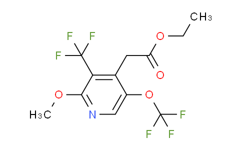 Ethyl 2-methoxy-5-(trifluoromethoxy)-3-(trifluoromethyl)pyridine-4-acetate
