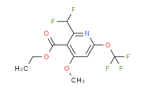 Ethyl 2-(difluoromethyl)-4-methoxy-6-(trifluoromethoxy)pyridine-3-carboxylate