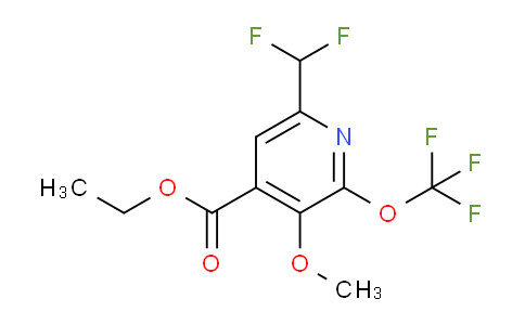 Ethyl 6-(difluoromethyl)-3-methoxy-2-(trifluoromethoxy)pyridine-4-carboxylate