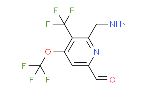 AM147363 | 1805293-71-3 | 2-(Aminomethyl)-4-(trifluoromethoxy)-3-(trifluoromethyl)pyridine-6-carboxaldehyde
