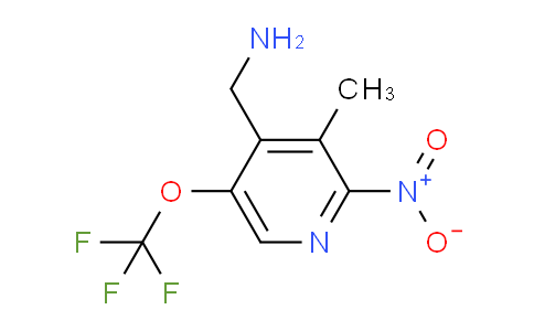 4-(Aminomethyl)-3-methyl-2-nitro-5-(trifluoromethoxy)pyridine