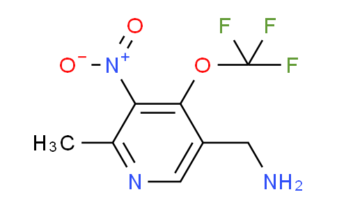 5-(Aminomethyl)-2-methyl-3-nitro-4-(trifluoromethoxy)pyridine