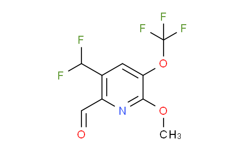 5-(Difluoromethyl)-2-methoxy-3-(trifluoromethoxy)pyridine-6-carboxaldehyde