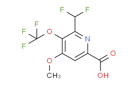 AM147384 | 1806159-53-4 | 2-(Difluoromethyl)-4-methoxy-3-(trifluoromethoxy)pyridine-6-carboxylic acid