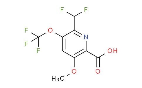 2-(Difluoromethyl)-5-methoxy-3-(trifluoromethoxy)pyridine-6-carboxylic acid