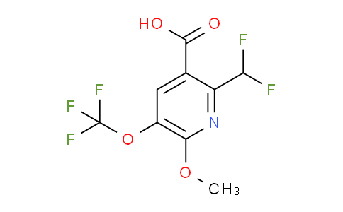 2-(Difluoromethyl)-6-methoxy-5-(trifluoromethoxy)pyridine-3-carboxylic acid
