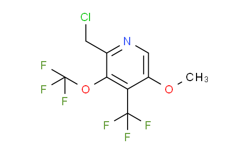 2-(Chloromethyl)-5-methoxy-3-(trifluoromethoxy)-4-(trifluoromethyl)pyridine