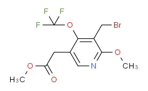 Methyl 3-(bromomethyl)-2-methoxy-4-(trifluoromethoxy)pyridine-5-acetate
