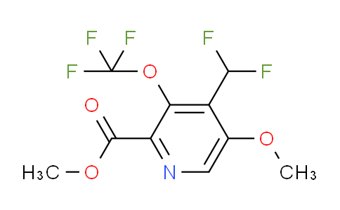 Methyl 4-(difluoromethyl)-5-methoxy-3-(trifluoromethoxy)pyridine-2-carboxylate