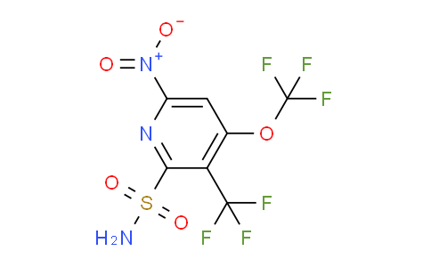 6-Nitro-4-(trifluoromethoxy)-3-(trifluoromethyl)pyridine-2-sulfonamide