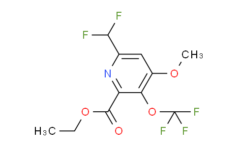 AM147539 | 1806020-46-1 | Ethyl 6-(difluoromethyl)-4-methoxy-3-(trifluoromethoxy)pyridine-2-carboxylate