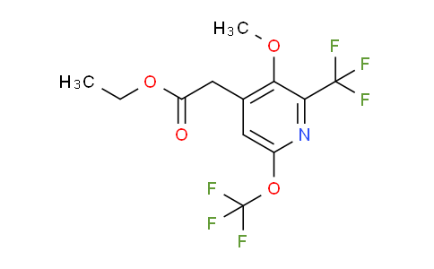 AM147555 | 1804648-58-5 | Ethyl 3-methoxy-6-(trifluoromethoxy)-2-(trifluoromethyl)pyridine-4-acetate