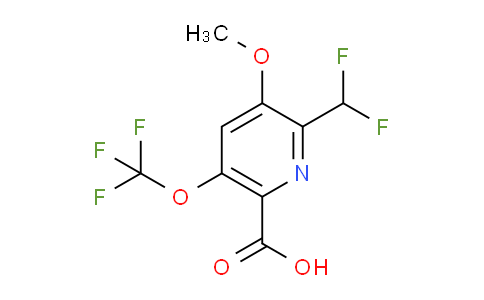 2-(Difluoromethyl)-3-methoxy-5-(trifluoromethoxy)pyridine-6-carboxylic acid