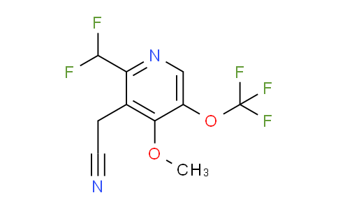2-(Difluoromethyl)-4-methoxy-5-(trifluoromethoxy)pyridine-3-acetonitrile
