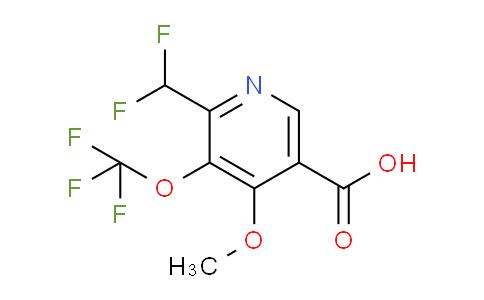 AM147564 | 1806018-57-4 | 2-(Difluoromethyl)-4-methoxy-3-(trifluoromethoxy)pyridine-5-carboxylic acid