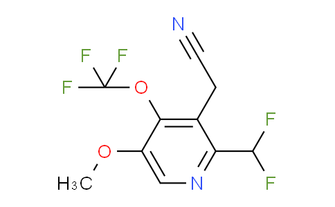 2-(Difluoromethyl)-5-methoxy-4-(trifluoromethoxy)pyridine-3-acetonitrile