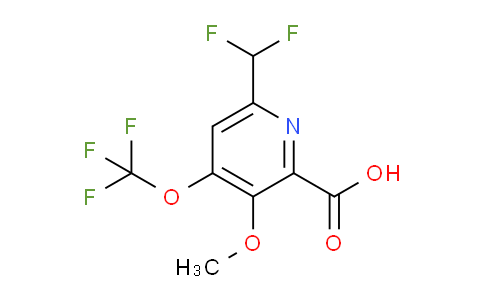 AM147568 | 1806747-73-8 | 6-(Difluoromethyl)-3-methoxy-4-(trifluoromethoxy)pyridine-2-carboxylic acid
