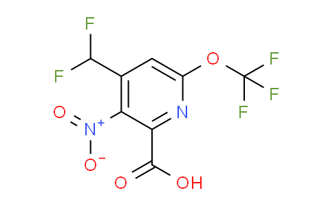 4-(Difluoromethyl)-3-nitro-6-(trifluoromethoxy)pyridine-2-carboxylic acid