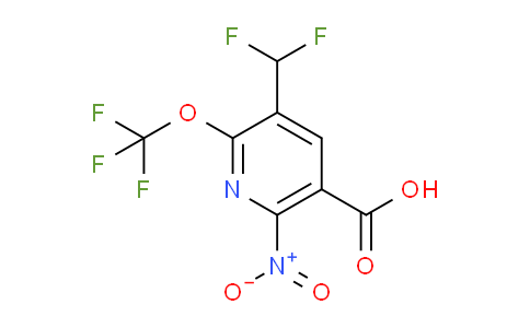 3-(Difluoromethyl)-6-nitro-2-(trifluoromethoxy)pyridine-5-carboxylic acid