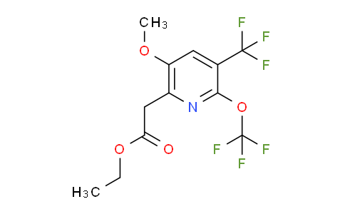 AM147675 | 1806746-49-5 | Ethyl 5-methoxy-2-(trifluoromethoxy)-3-(trifluoromethyl)pyridine-6-acetate