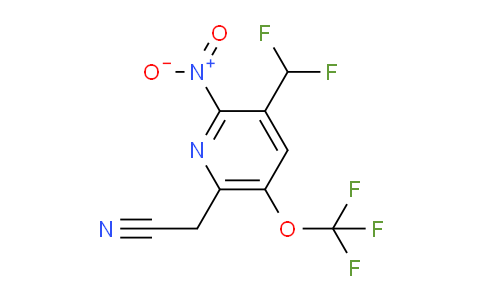 AM147679 | 1806772-17-7 | 3-(Difluoromethyl)-2-nitro-5-(trifluoromethoxy)pyridine-6-acetonitrile