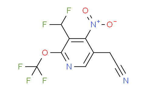 AM147681 | 1806049-56-8 | 3-(Difluoromethyl)-4-nitro-2-(trifluoromethoxy)pyridine-5-acetonitrile